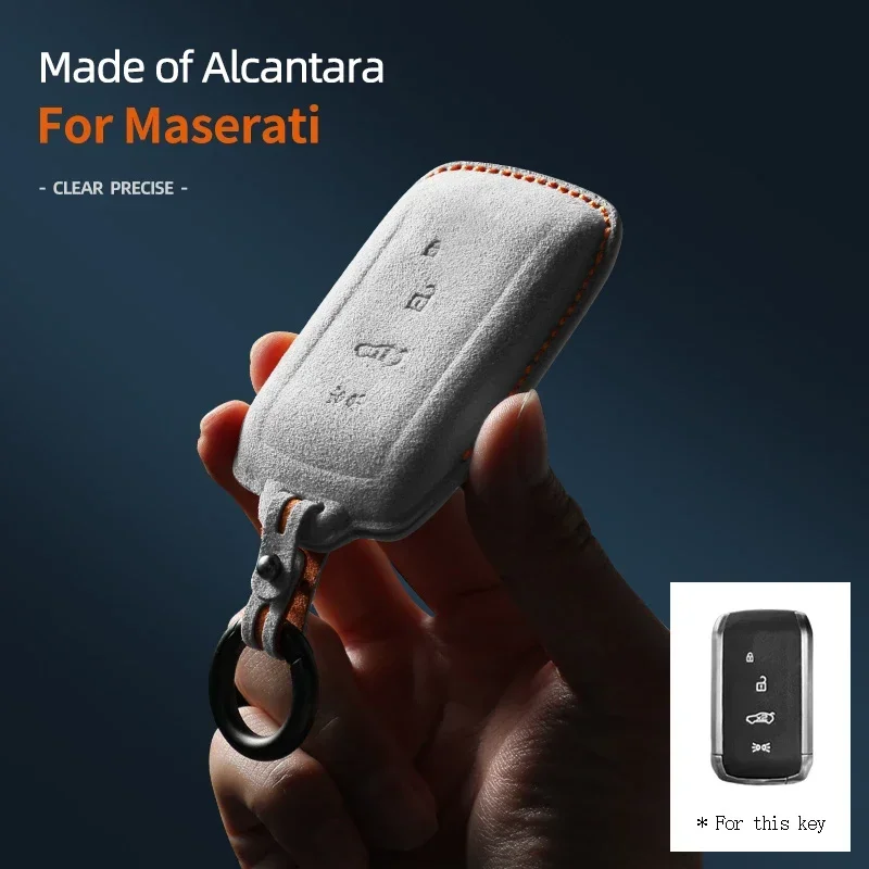 

Alcantara Car Key Case Cover Shell For Maserati Grecale 2022 2023