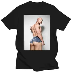 Dwayne Johnson Rock Hard Bottom Funny GraphicWomen Men Summer Short Sleeve Plus Size Cotton Crew Neck T Shirt 80043