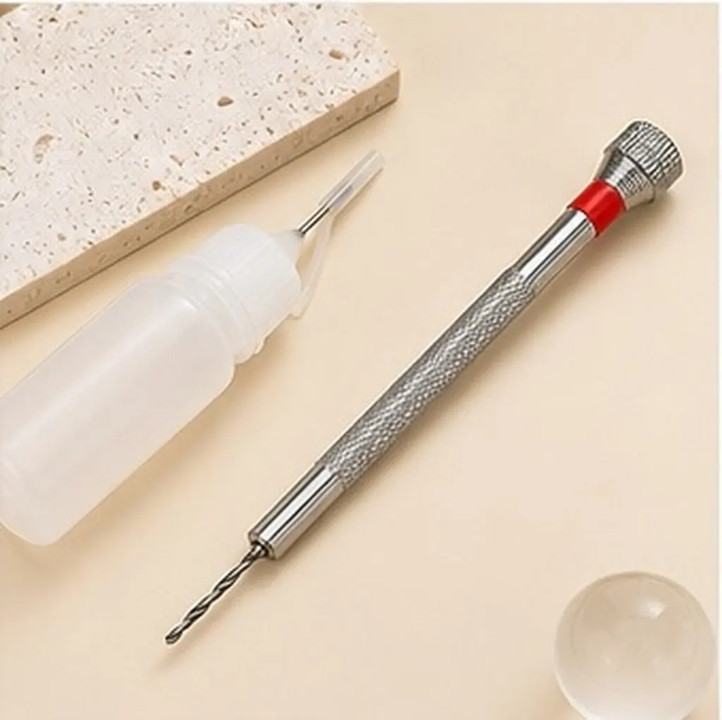 1Set 1.6mm Alloy Steel Hand Twisted Drill Manual Precision Punching Tool for Working Oil Injection Small Hole Drilling