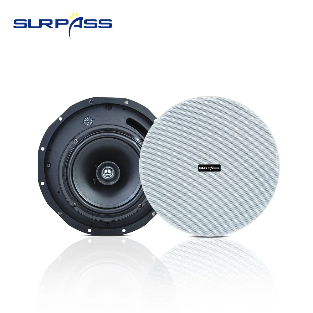 

8inch 80W Passive In-ceiling Speaker 100V/70V/16Ohm High-end Coaxial Recessed Speaker PA Sound System for Hotel Gym Supermarket