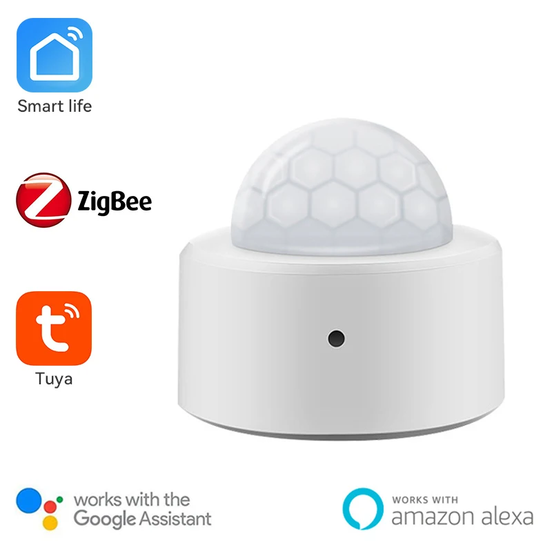 Tuya Zigbee Human Motion Sensor Smart Home PIR Motion Sensor Detector Security Smart Life Works With Alexa Google Home assistant