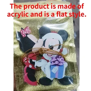 ديزني ميكي ماوس شجرة عيد الميلاد قلادة ميني أنيمي الشكل المنزل الديكور دمية سيارة زخرفة الكرتون معلقة سحر اللعب أعلى 10 مبيعات زخرفة شجرة عيد الميلاد ديزني - No2