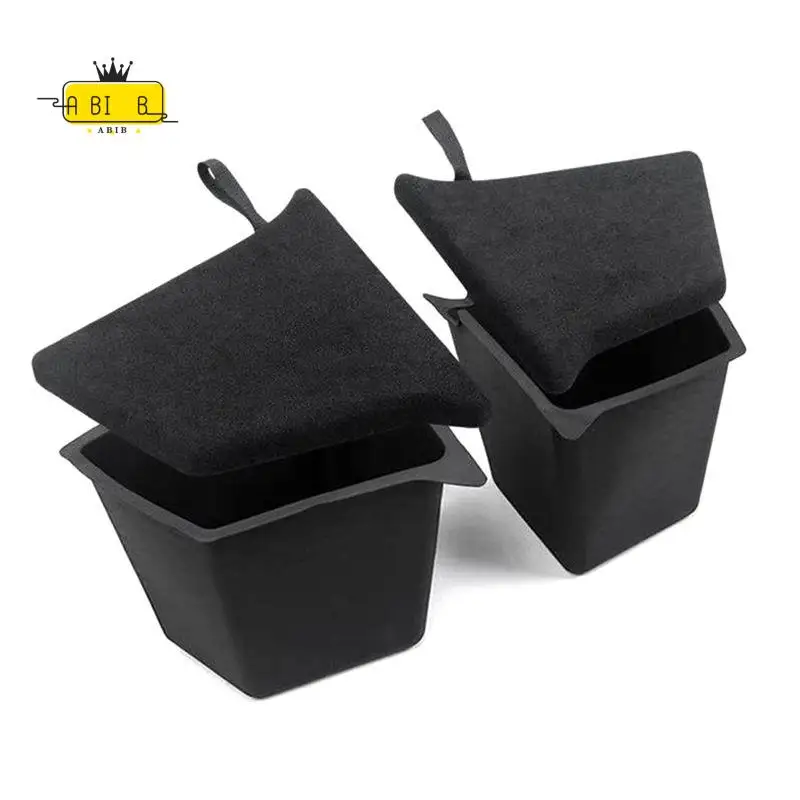 

ABIB-бокс для хранения багажника, левый и правый ящик-органайзер, лоток для хранения, пакет для уборки, автомобильные аксессуары для Tesla Model Y 21-24