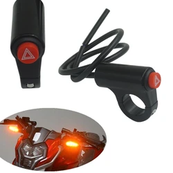 22mm Motorcycle Switches Headlight Hazard Brake Fog Light ON OFF Handlebar Control Button Switch Pushbutton H9EE