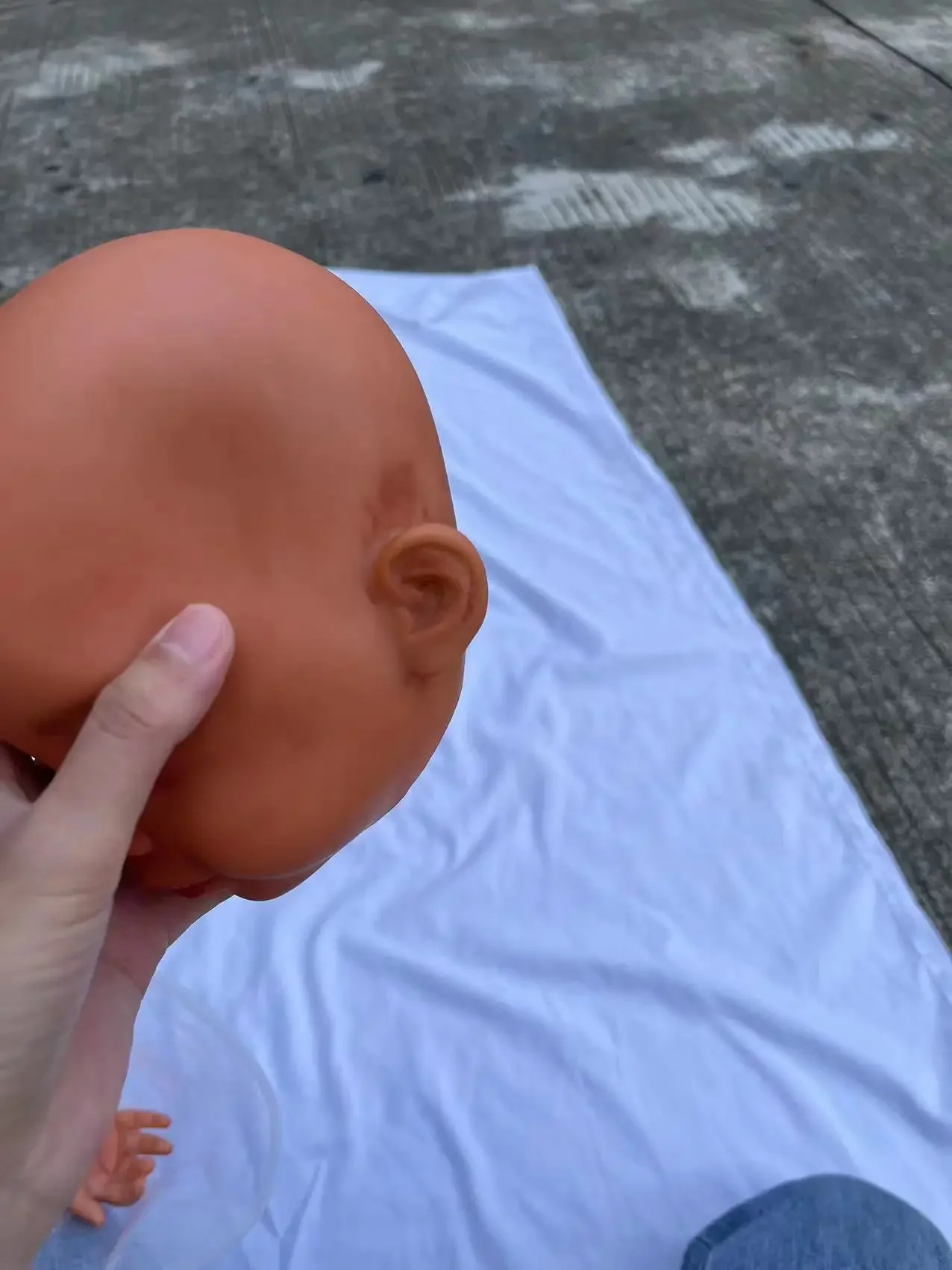 DLS Fornitura limitata personalizzata da 32 pollici Reborn Baby Meili Pelle scura Africano Enorme bambino Parte fai da te con connettori Regalo di Natale