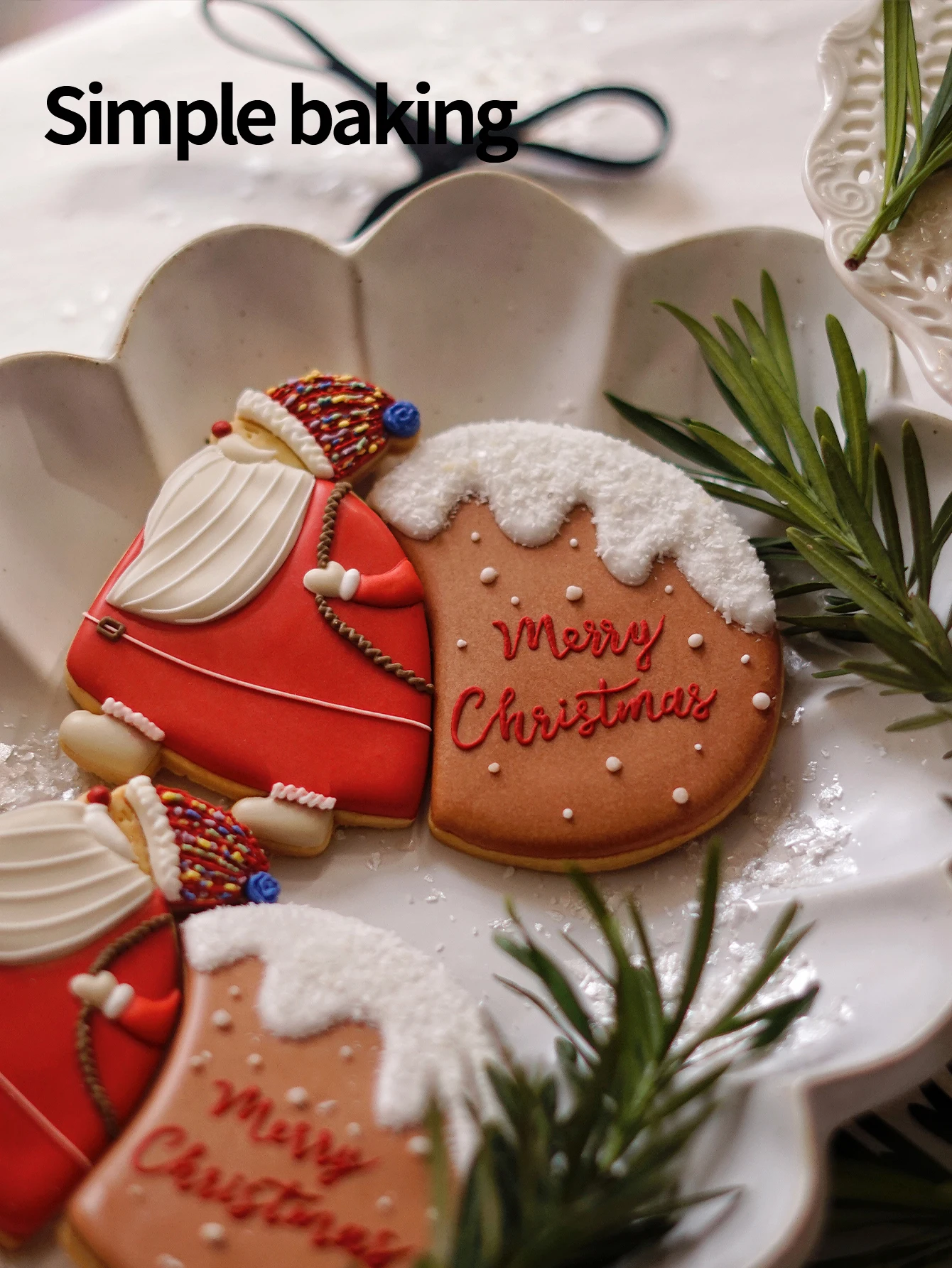Christmas Cookie Cutter Santa Claus Gift Pattern Kitchen Mold for Parent-Child Activities Christmas Decoration Fondant Stamp - view 6