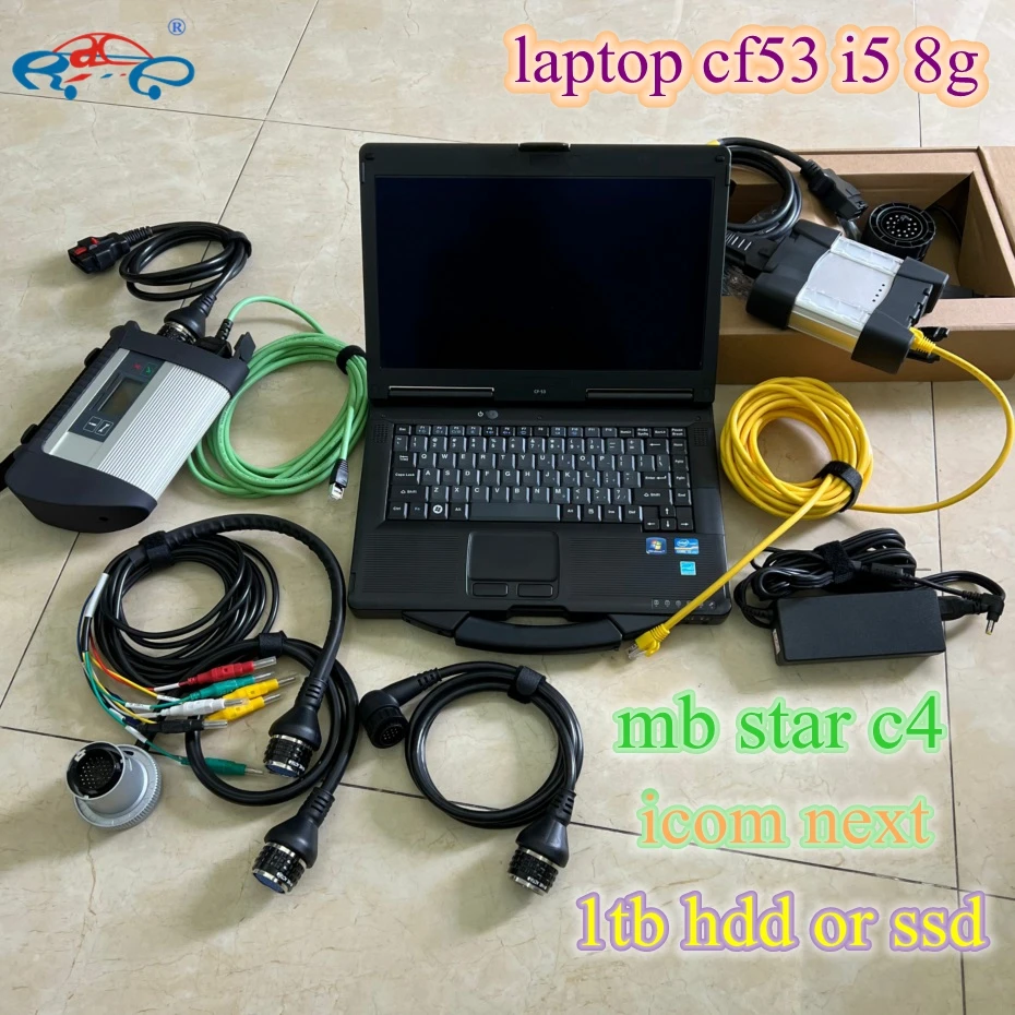 

2 в 1 Wifi Mb Star C4 Compact 4 Icom Next с новейшим программным обеспечением на 1 Тб HDD/SSD ноутбук CF52 CF-53 I5 ЦПУ 8 ГБ ОЗУ инструмент для автоматической диагностики