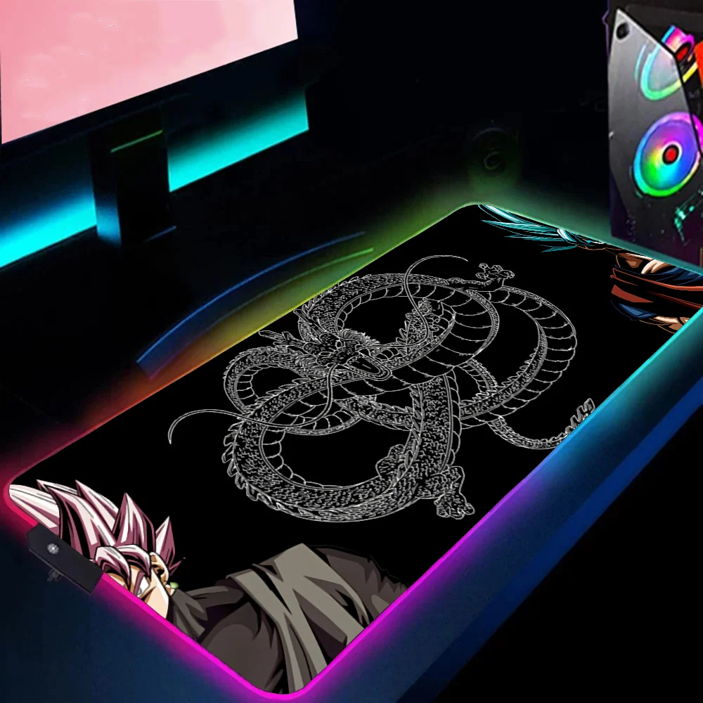 D-dragones 볼 게이밍 데스크 액세서리, LED RGB 애니메이션 마우스 매트, 확장 패드 마우스 패드, 게이머 마우스 PC 패드, 카펫 매트 