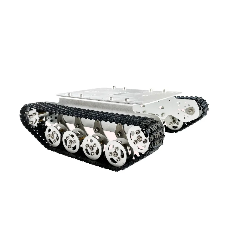 

TS100 Crawler Shock Absorption Tank Chassis, 25 Motors/handles/mobile APP Control, Open Source
