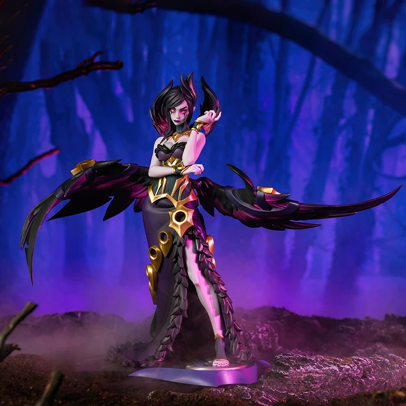 

Original Game League Of Legends Lol Morgana The Fallen Anime Figure Model Collecile Action Toys Gifts