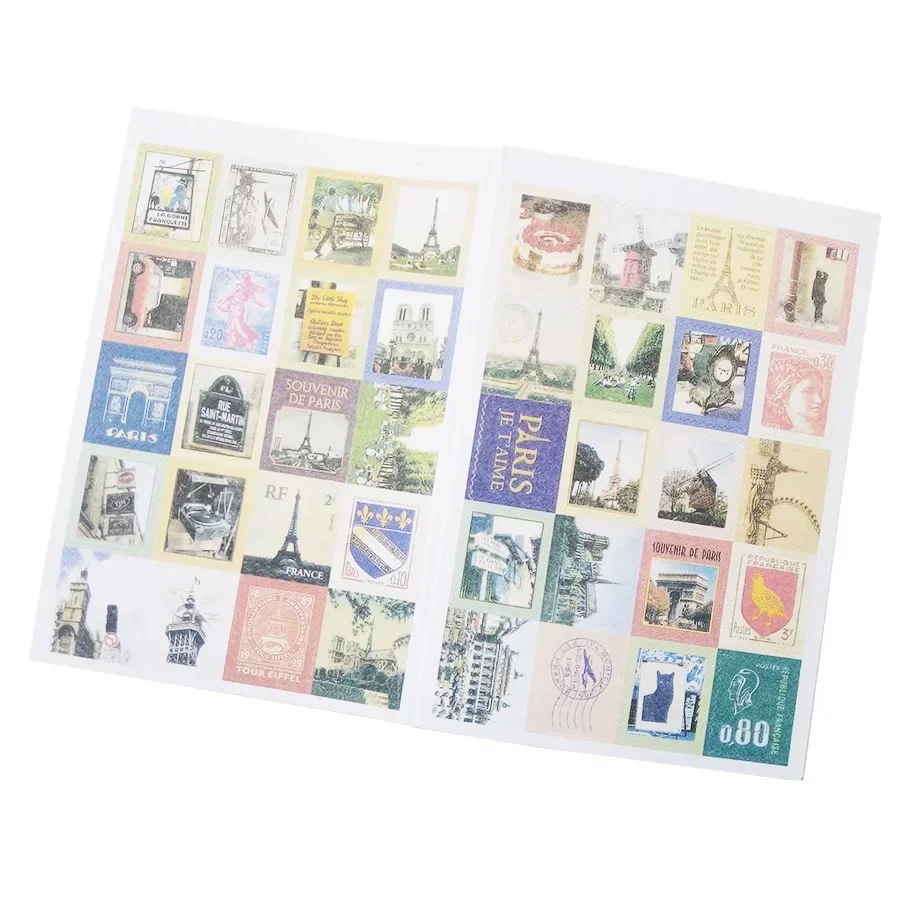 4 Sheet/lot Alice British Memory Cartoon Sticker Love In Paris Little Prince Stamp Sixty Percent Off Sticker Notebook Stickers