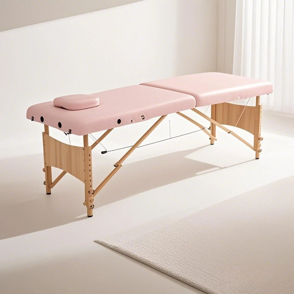 

Bestseller 2 Fold Portable Table for Salon Treatment Spa Beauty Wholesales Professional High Quality Massage Bed