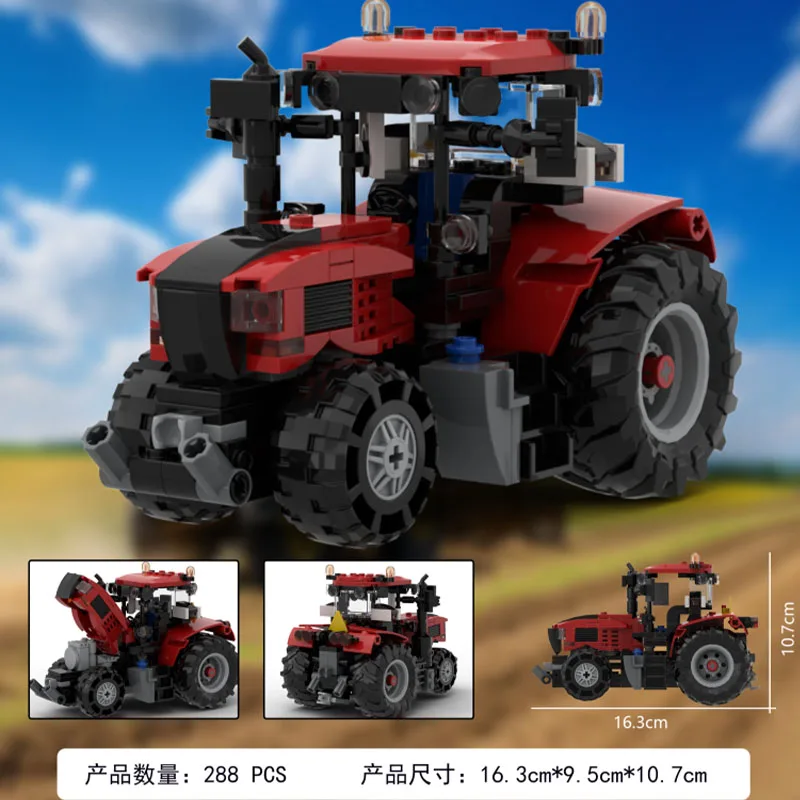 

Набор из 288 деталей: Модель строительной техники (грузовик, трактор, городская машина) — развивающая игрушка для детей