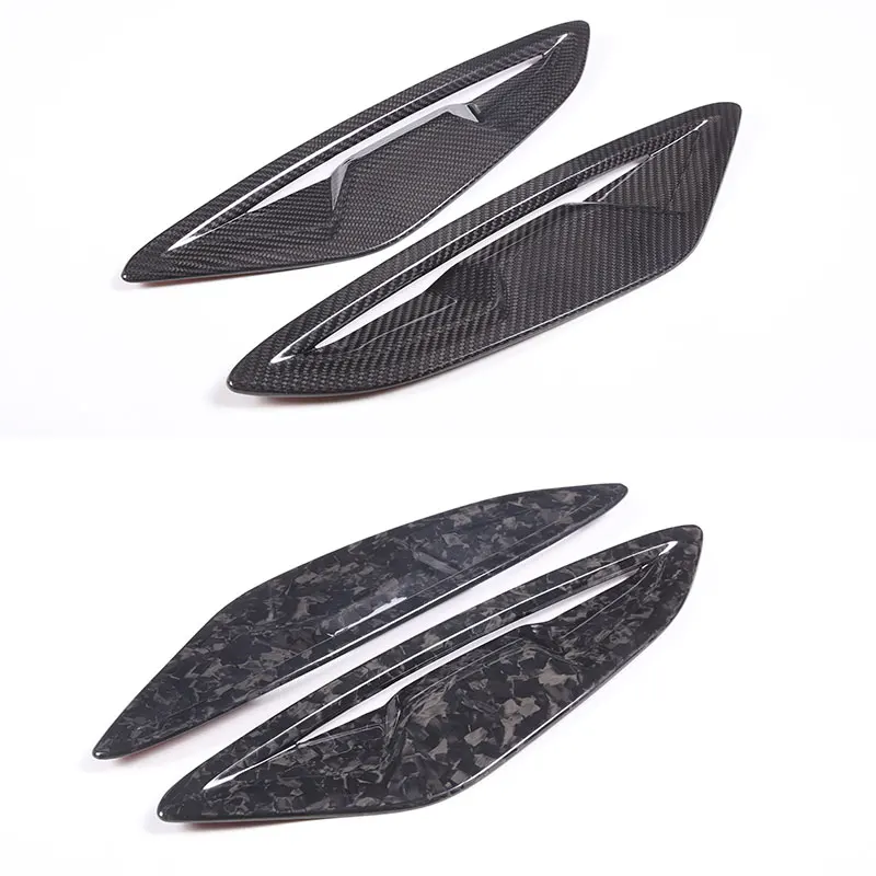 For BMW 8 series G14 G15 G16 2019-2022 Real Carbon Fiber Car Side Shark Gill Side Air Outlet Cover Trim sticker Car Accessories