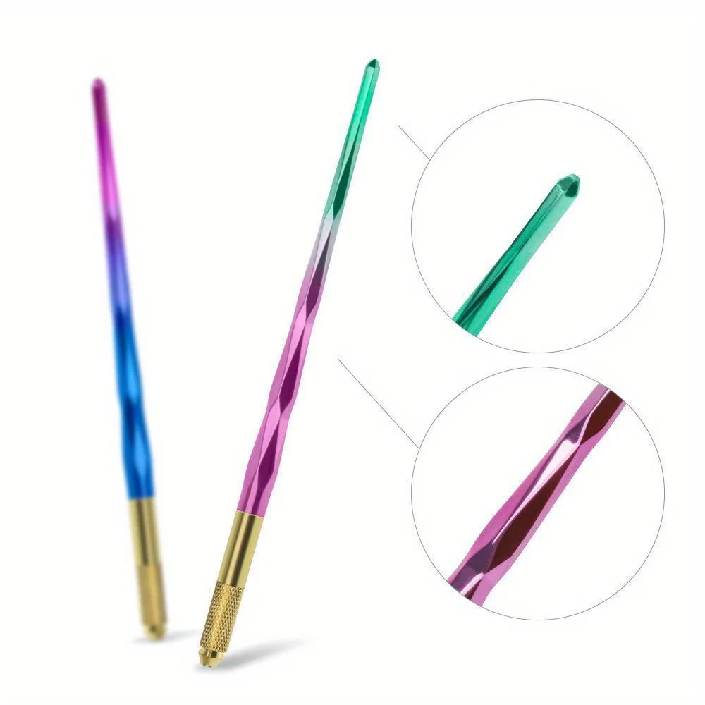 

Ручка-аппликатор для татуажа (1 шт.), машинка для перманентного макияжа, ручка для микроблейдинга губ, бровей, век, тату-ручка Tebori, расходные материалы