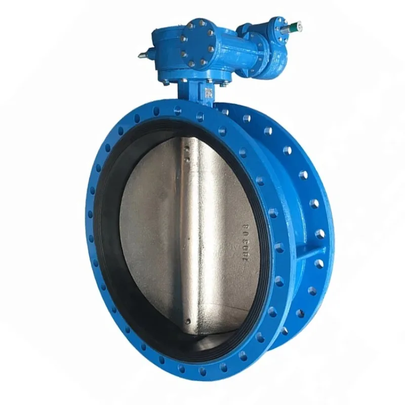 DIN PN16 Ductile Cast Iron 18 Inch Butterfly Valve With Water Oil Gas Flange Ends Manual EPDM NBR VITON PTFE NR