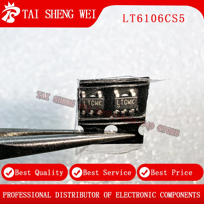 

2 шт. новый оригинальный LT6106CS5 LTCWK LT6106CS5 # TRMPBF или LT6106HS5 LT6106 SOT-23-5 Датчик высокого бокового тока