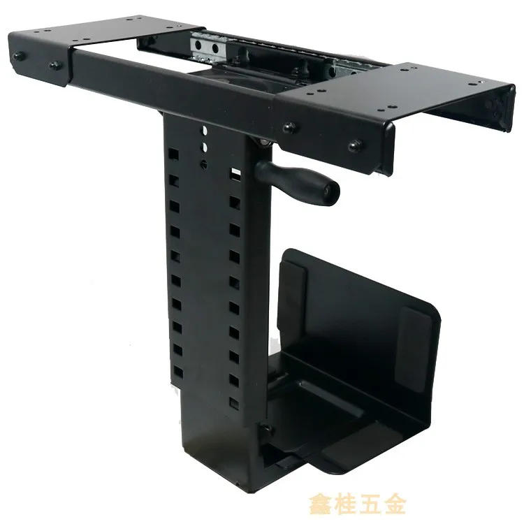 

Full steel painted silent slide rail CPU computer main box bracket 360 degree rotating telescopic sliding lifting main frame