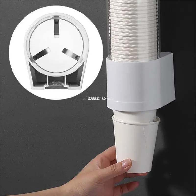 Cup Dispenser Wall Mounted Plastic Water Dispensers Disposable Cup Holder Rack Mountable for Paper Cups Parties Dropship