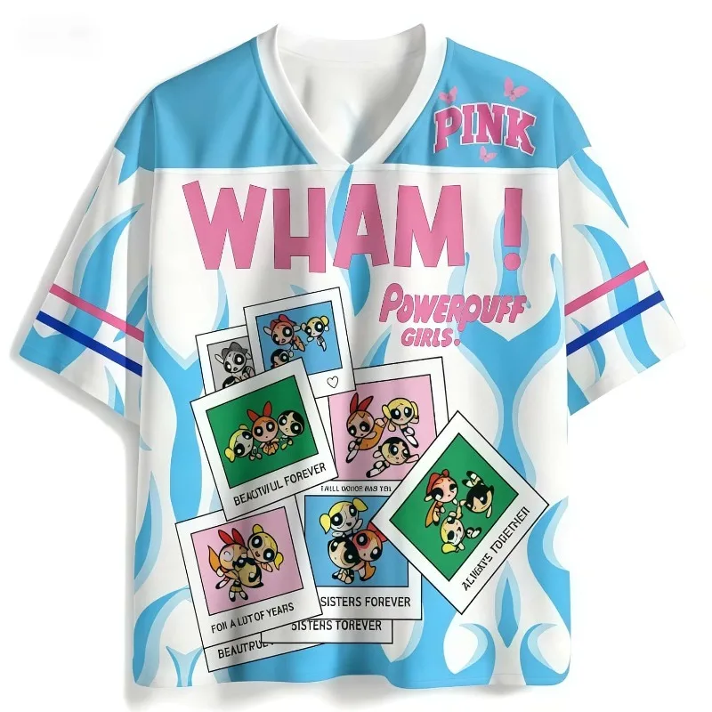

Новая летняя популярная футболка с аниме-принтом «Летающая девочка-полицейский» для детей и взрослых, для отдыха и спорта, модная парная бейсбольная футболка