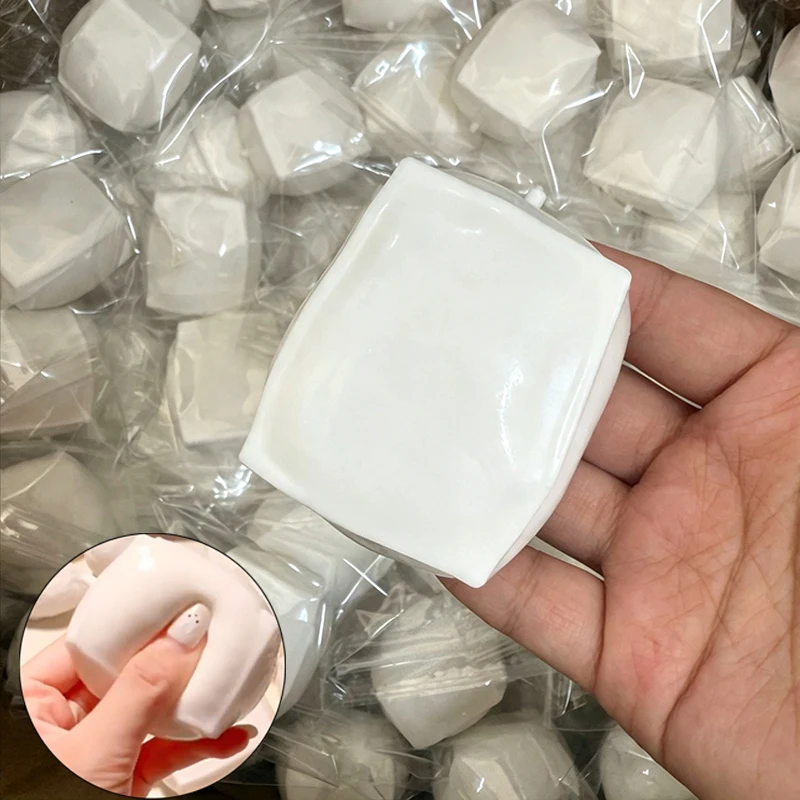 Crunchy Squishy Tofu Crispy Sound Squeeze Toy Round Blocks Filled Stress Relief Fidget Toy Anti Stress Decompression Toy Gifts