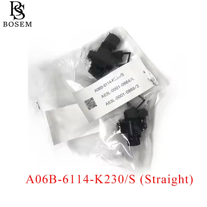 A06B-6114-K230/S A06B-6114-K230/E Power Connector For Fanuc βM0.4 to βM1 Servo Motor