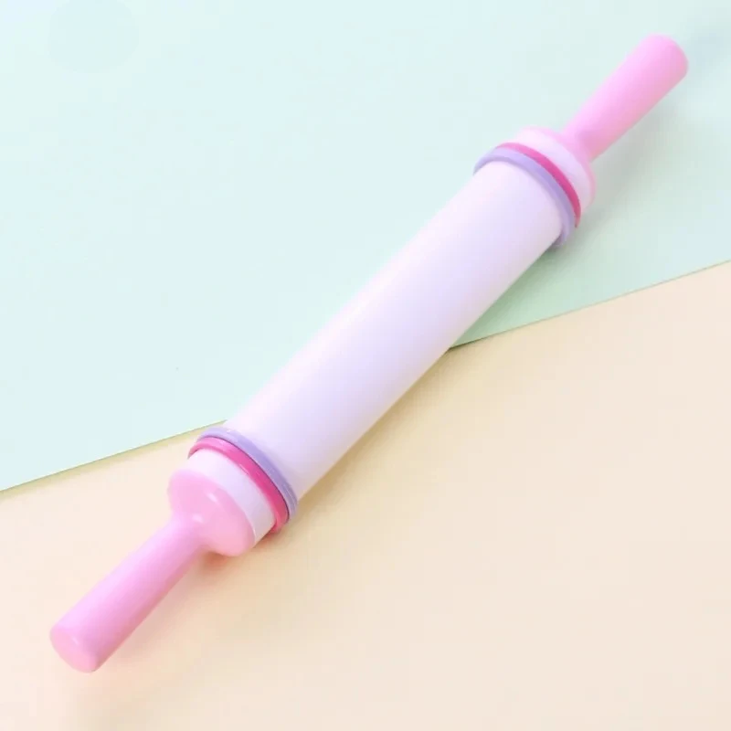 New Non-stick Plastic CakeRoller Dough Cake BakeCooking Roller ToolFondant Cake Rolling PinCrafts 35cm EmbossedRolling Pin