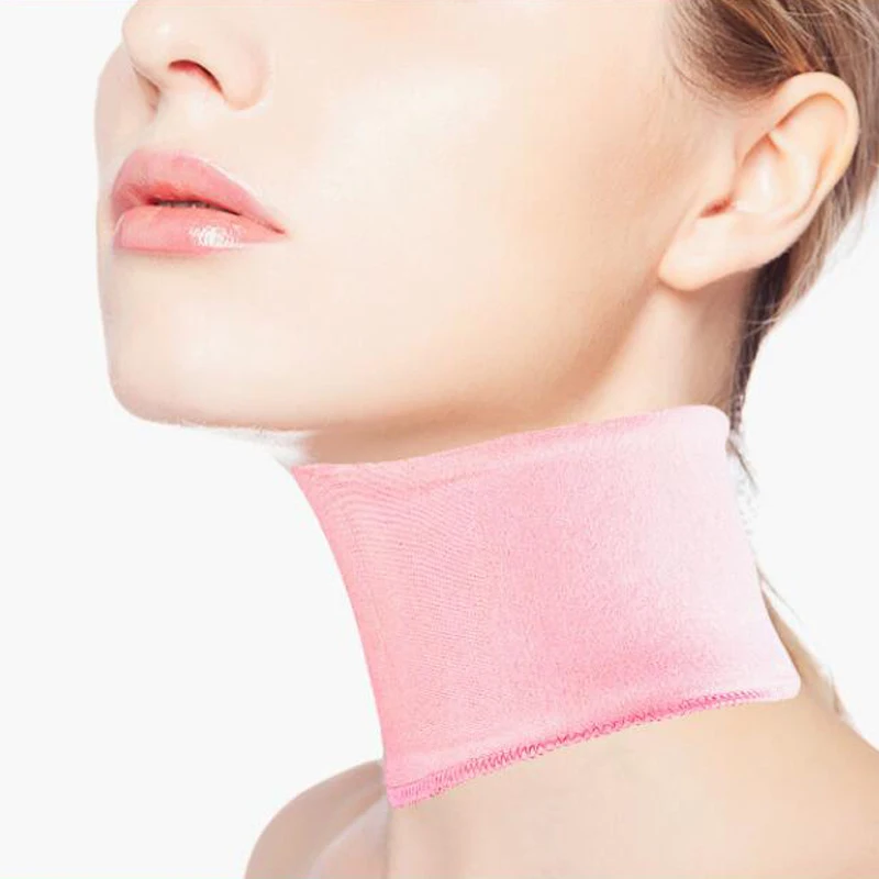 1pcs Silicone Neck Pad Neck Tape Tighten Gel Spa Neck Mask Moisturizing Nourishing Neck Lift Anti Wrinkle Skin Care Color Random