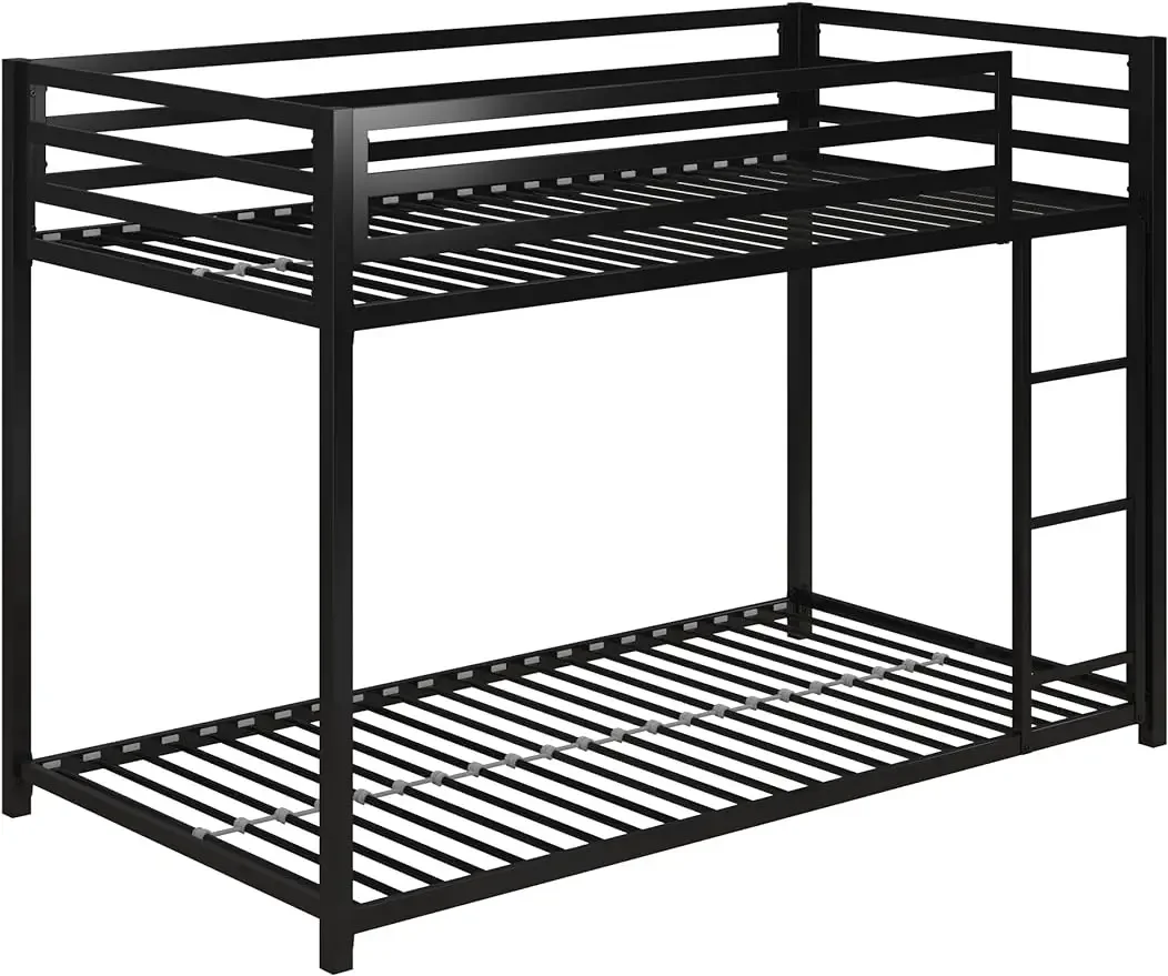 

Metal Bunk Bed for Kids, Full/Full, Black/Blue/Silver/White