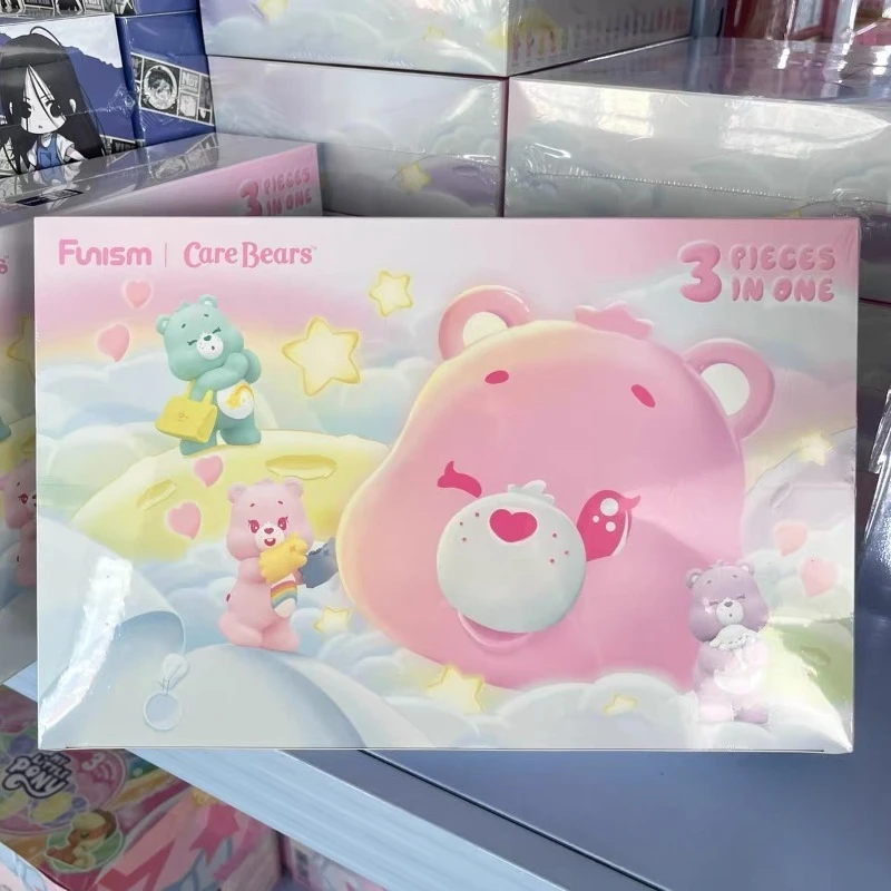 

FUNISM Anime Care Bears Kawaii Bear Figures Blind Box Toy Little Things Series Cubby Face Doll Collection Ornaments Gifts