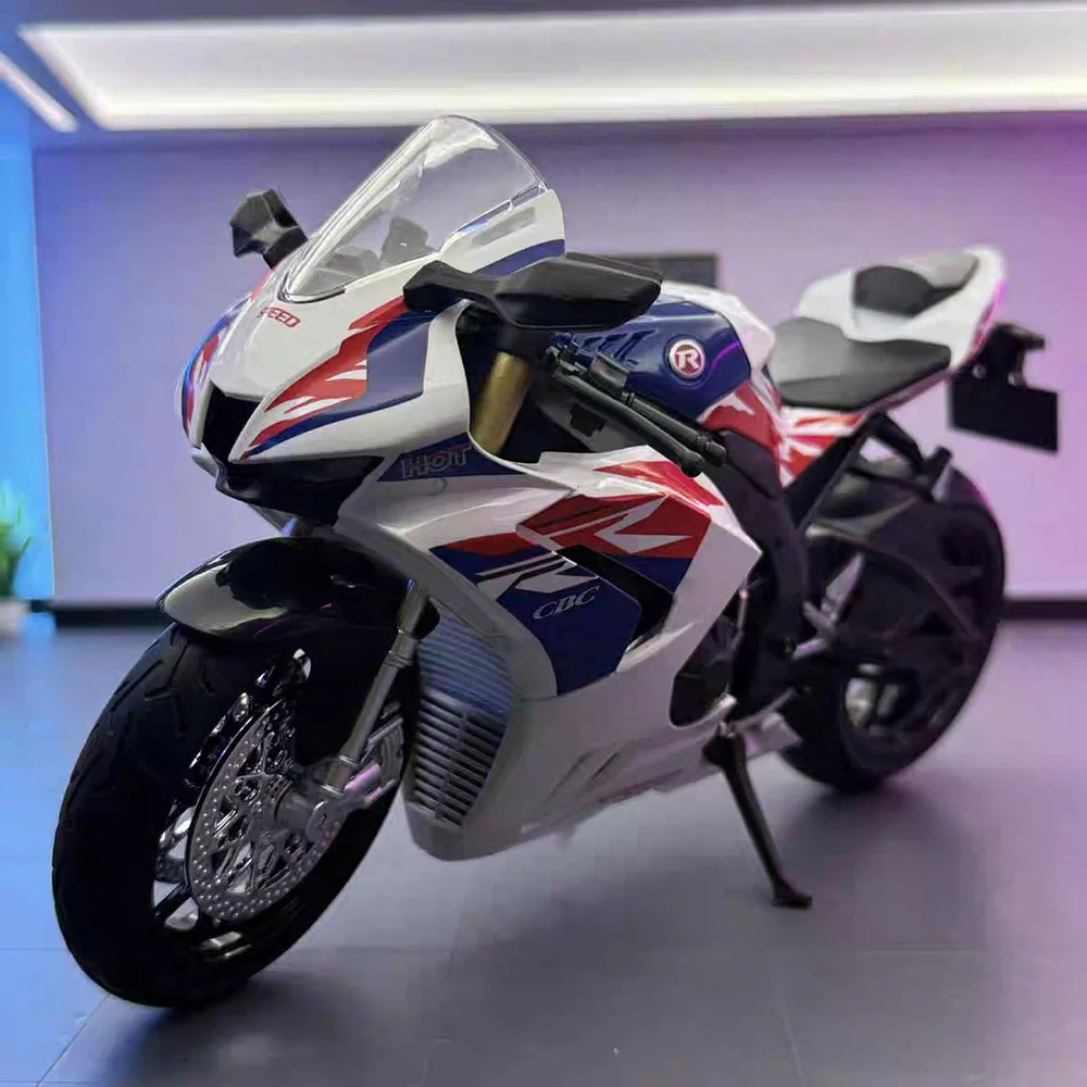 

1:9 Honda CBR1000 Обезьяна Мотоциклы Миниатюрные модели Автомобили Игрушки Колесо превращается со световой музыкой Транспортные средства для мальчиков Коллекция подарков