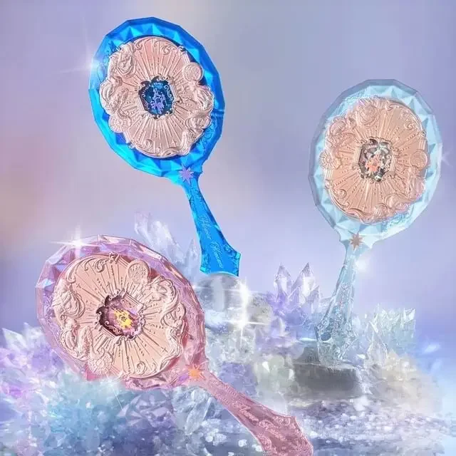 

Flower Knows Moonlight Mermaid Series Hand Holding Mirror 2 Types Exquisite Relief Makeup Tools