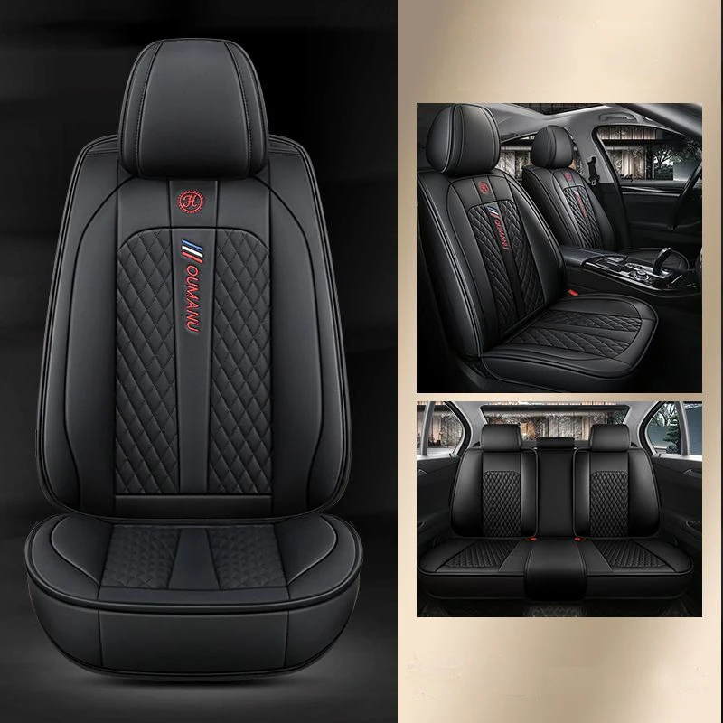 YUCKJU Car Seat Cover Leather For Mitsubishi All Models Outlander Pajero Grandis ASX Pajero Sport Lancer Galant Lancer-ex