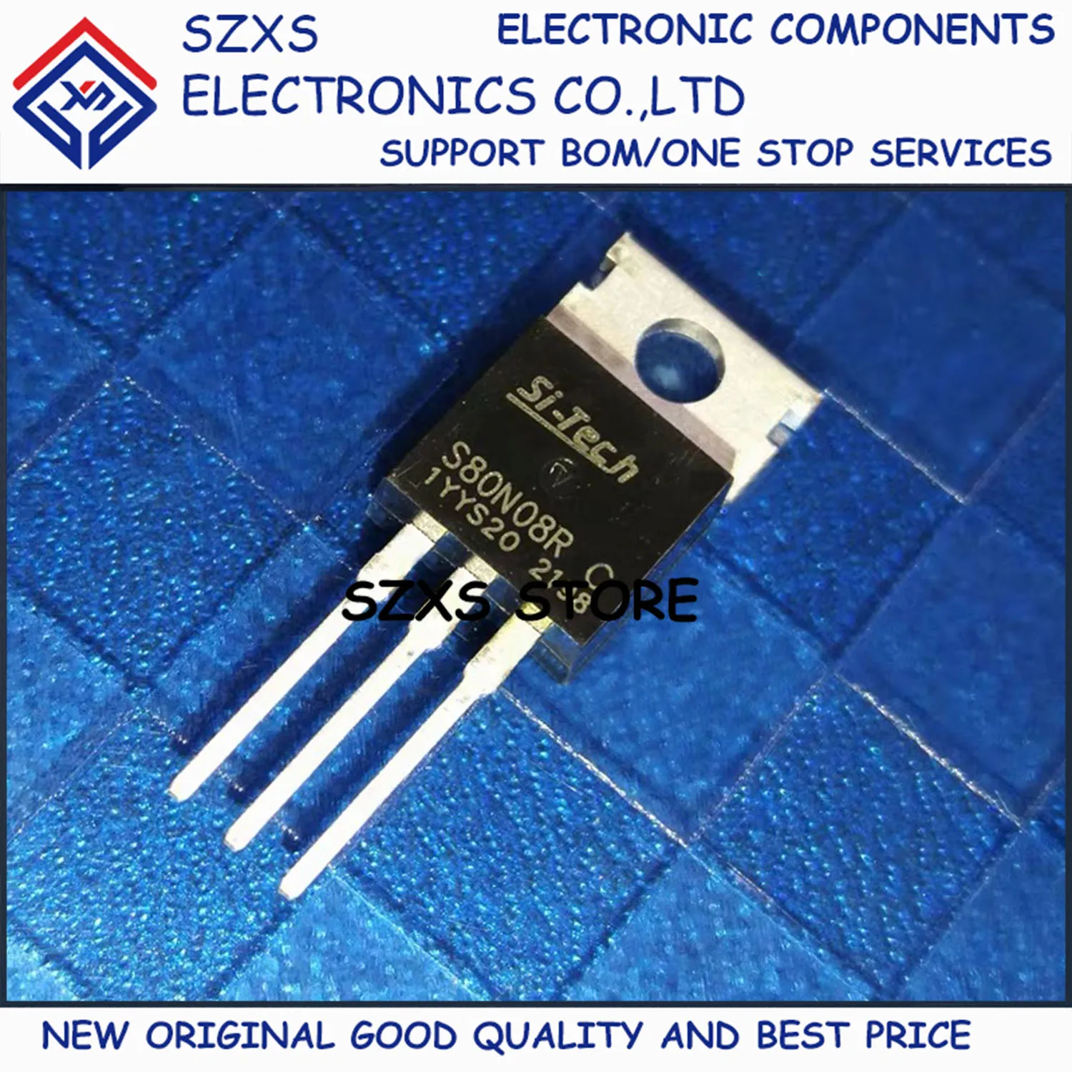 

New Original 10Pcs S80N08R TO-220 80V 80A MOSFET Field Effect Transistor In Stock Electronic Components Good Quality
