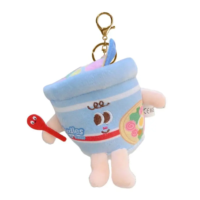 Plush Figure Toys Cartoon Noodle Doll Key Chain Pendant Bag Accessories Stuffed Soft Doll For Kids Adult Carnival Prizes For