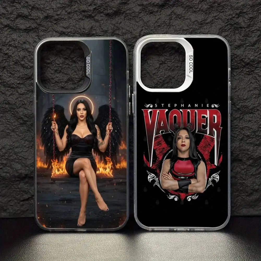 S-Stephanie V-Vaquer  Cool Succubus  Phone Case For iPhone 17,16,15,14,13,12,11,Pro Max,Plus Candy Silver Cover