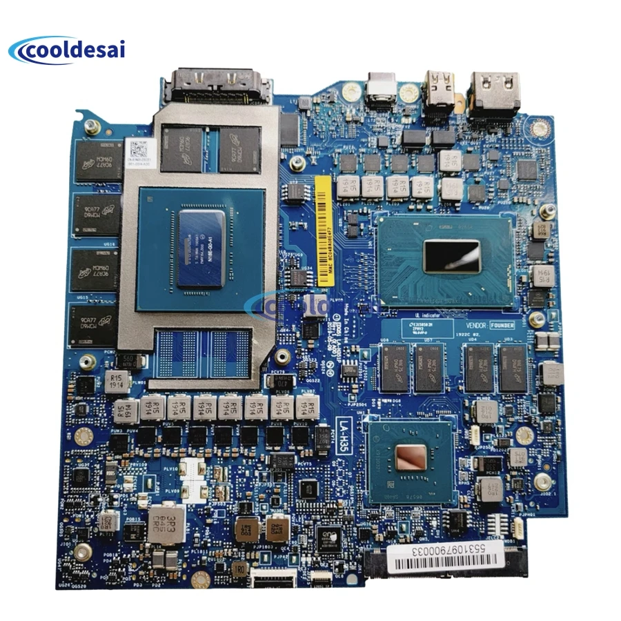 

LA-H351P For Dell Alienware M17 M15 R2 Laptop Motherboard CPU i7-9750H RTX2060 RTX2070 RTX2080 GPU 16GB RAM100% Testad Mainboard