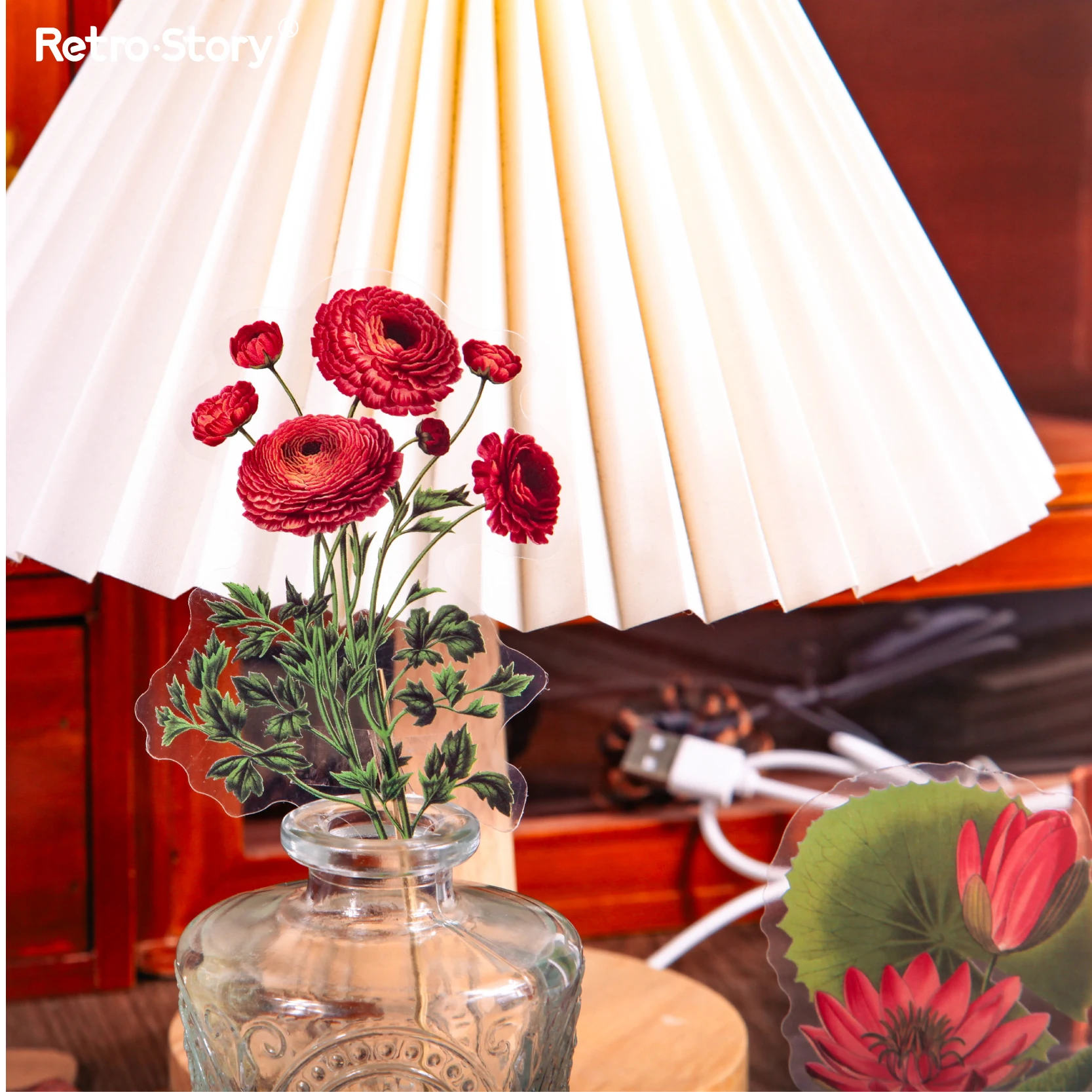 6PCS/LOT flowery words series series cute lovely retro decorative memo pad