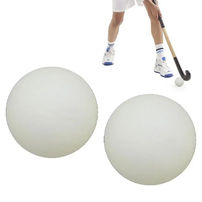 2pcs Luminous Hockey Pucks Glow-in-the-dark Ice Ball Light Up Green Sports Dodgeballs Street Hockey Balls Sports Balls