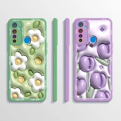 For Realme 5 Case RMX1911 Fashion Flower Pattern Slim TPU Phone Cover For Realme 5 5i 5s Realme5 Pro Bumper Realme 6i Soft Funda
