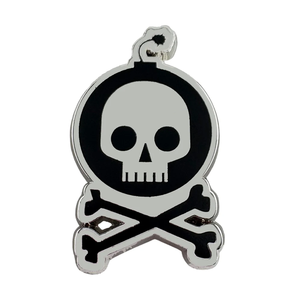 Boomb Skull And Crossbones Logo Enamel Pin Southern California Female Fronted Pop Punk Band Brooch Music Fans Gift Badge Accesso
