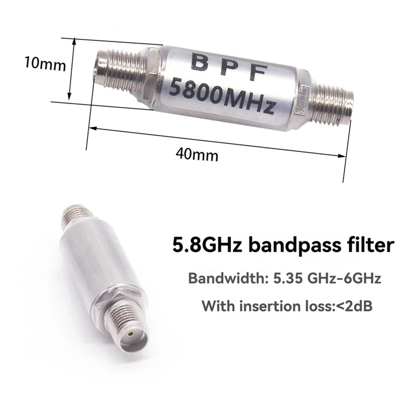 Filtro de paso de banda ABBG-5.8Ghz, filtro de control remoto de transmisión de imágenes, supresor de 2,4 Ghz