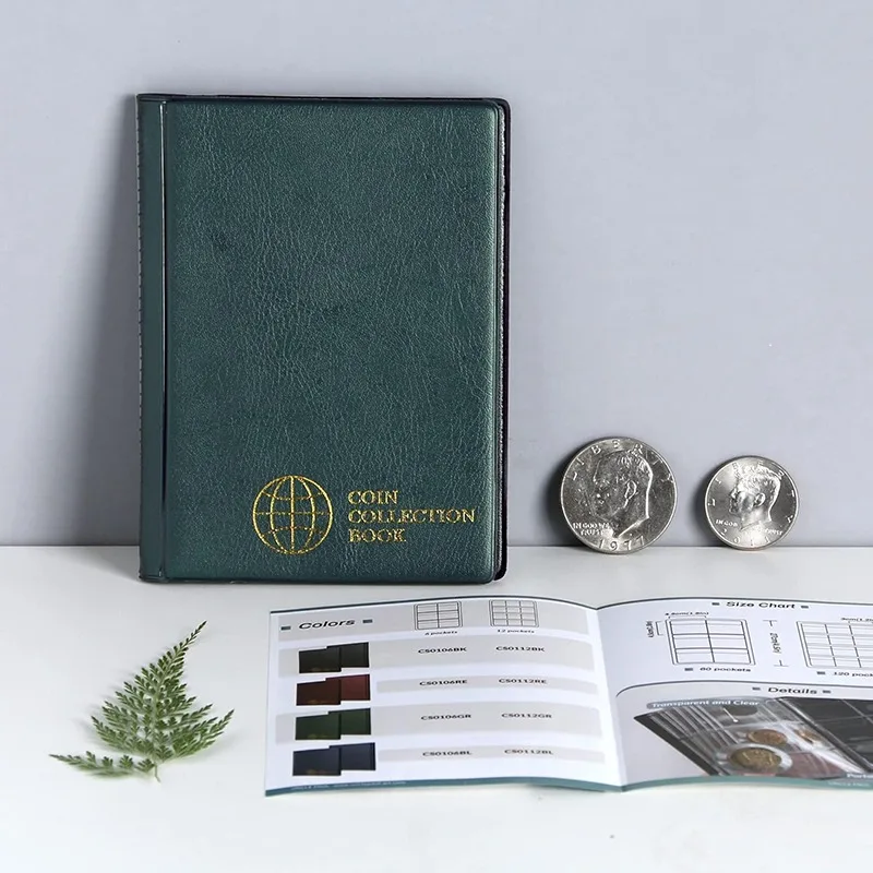 Penny Coin Collection Book Pressed Penny Book Hold 108-Münzenaufbewahrungshalter für die Präsentation von Souvenirs zum Sammeln von Geld-Organizer – Detail 18