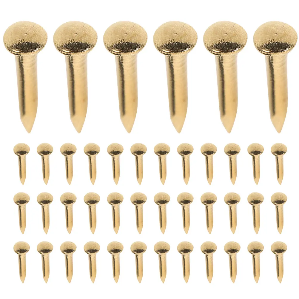 

100 Pcs Furniture Nail Copper Nails for Hanging Frame Fixing Decorative Fixinng