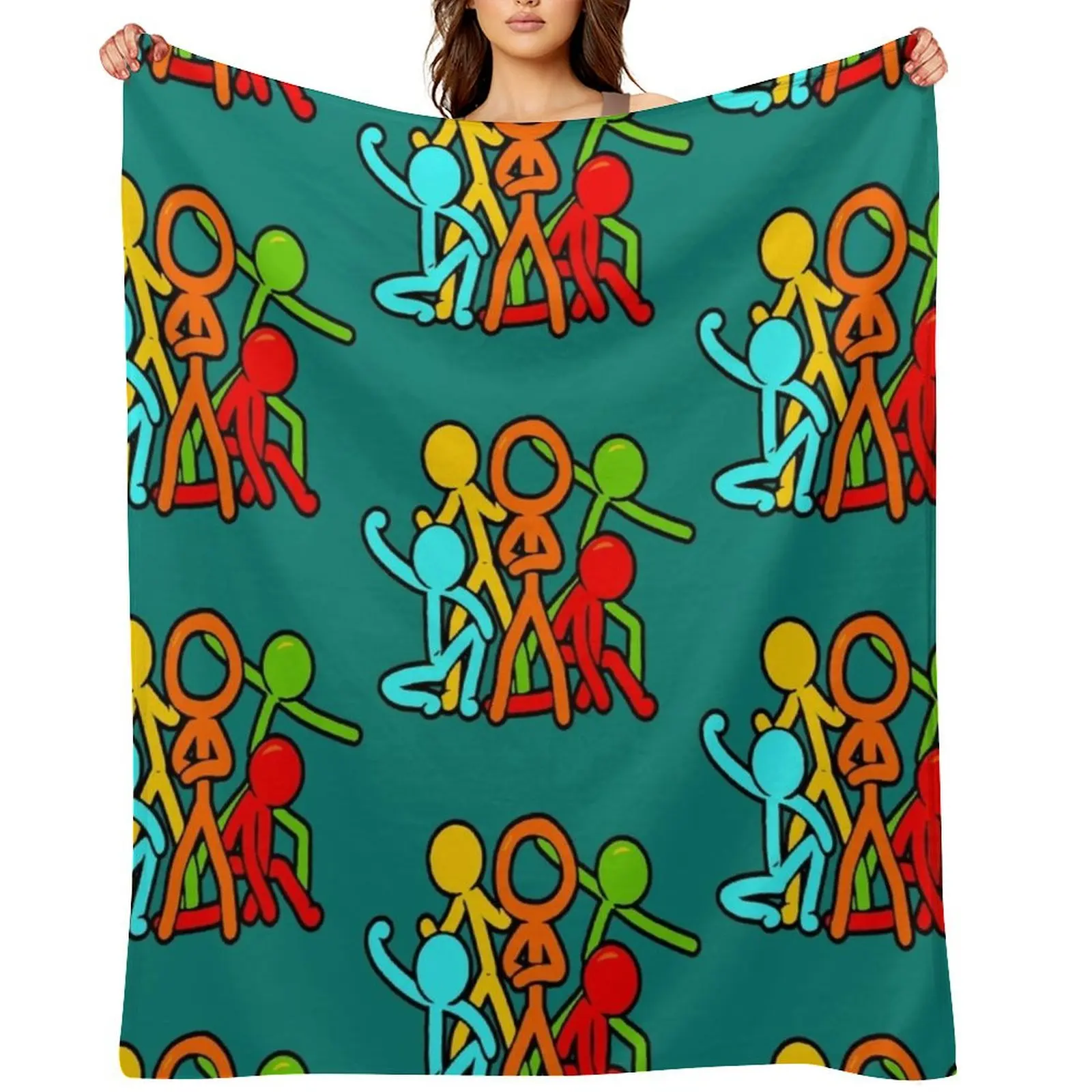 

Alan becker Kids Pullover Hoodie Throw Blanket Multi-Purpose Summer Beddings Blankets For Baby Custom Blankets