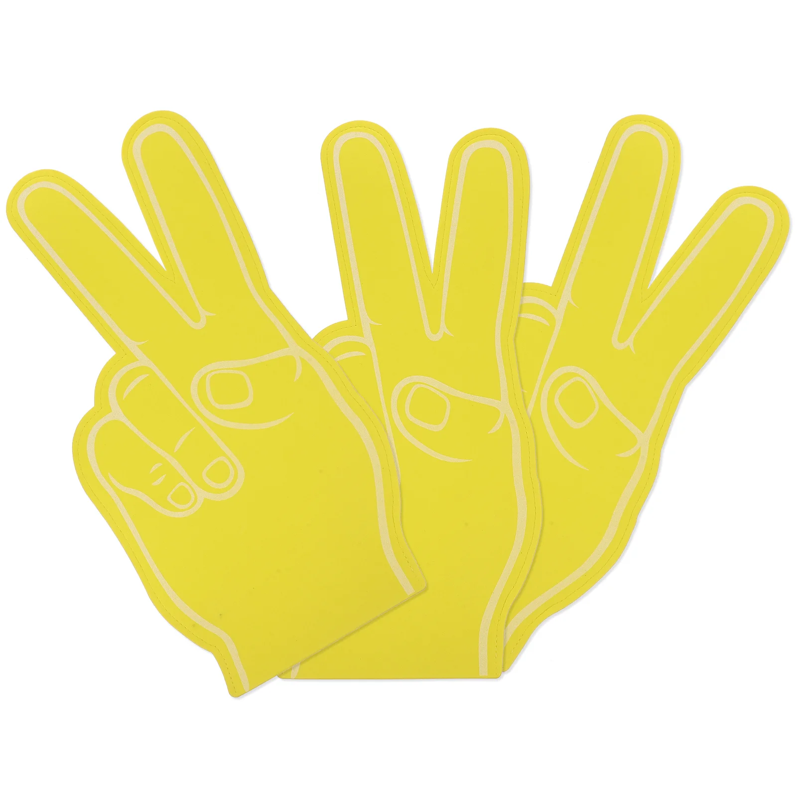 

3 Pcs Foam Fingers Cheerleading Props Noisemaker Toys Hand Mini Football Kids Makers Inflatable Girl for