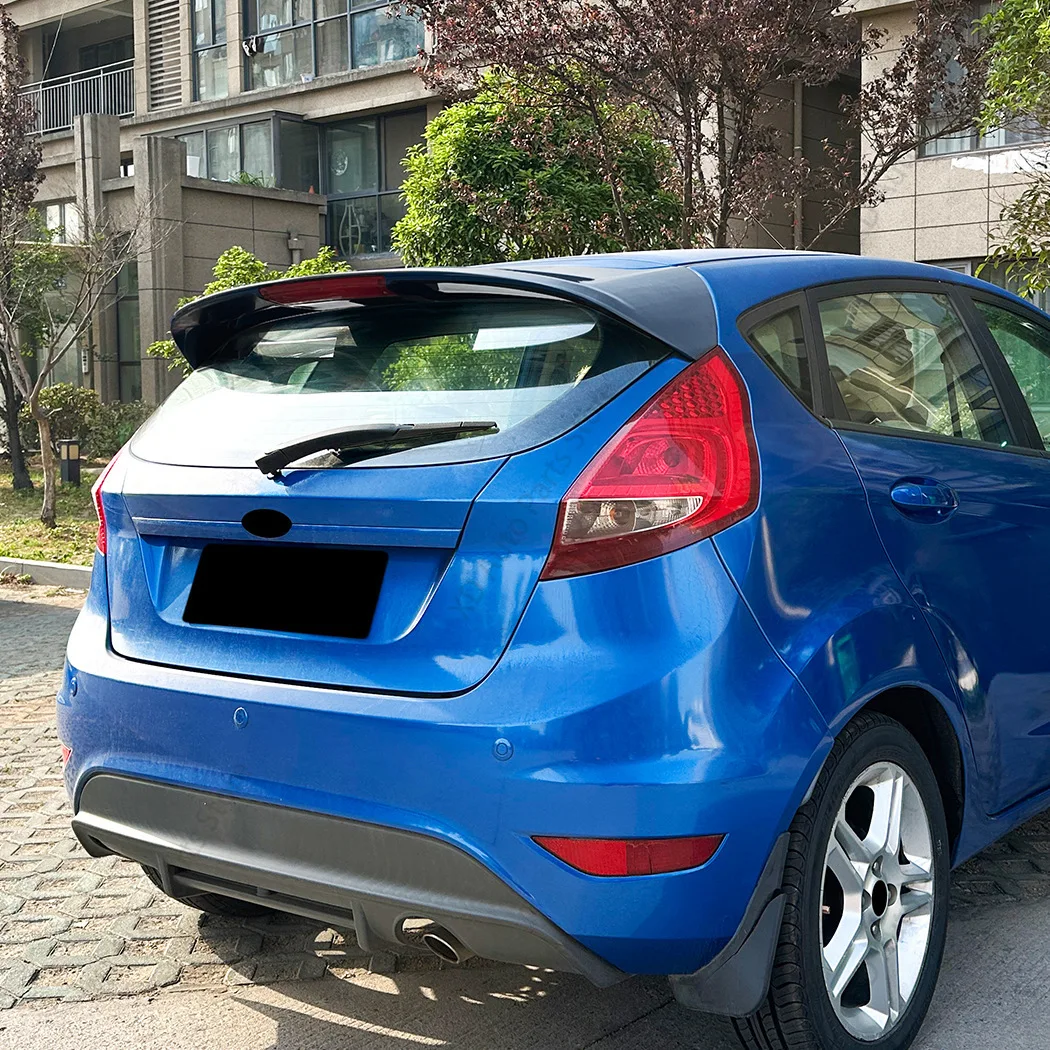 Car Rear Trunk Spoiler For Ford Fiesta MK6 MK7 2008-2017 Standard Upgrade ST Style Body Kits Tail Wings Auto Accessories Tuning view 3