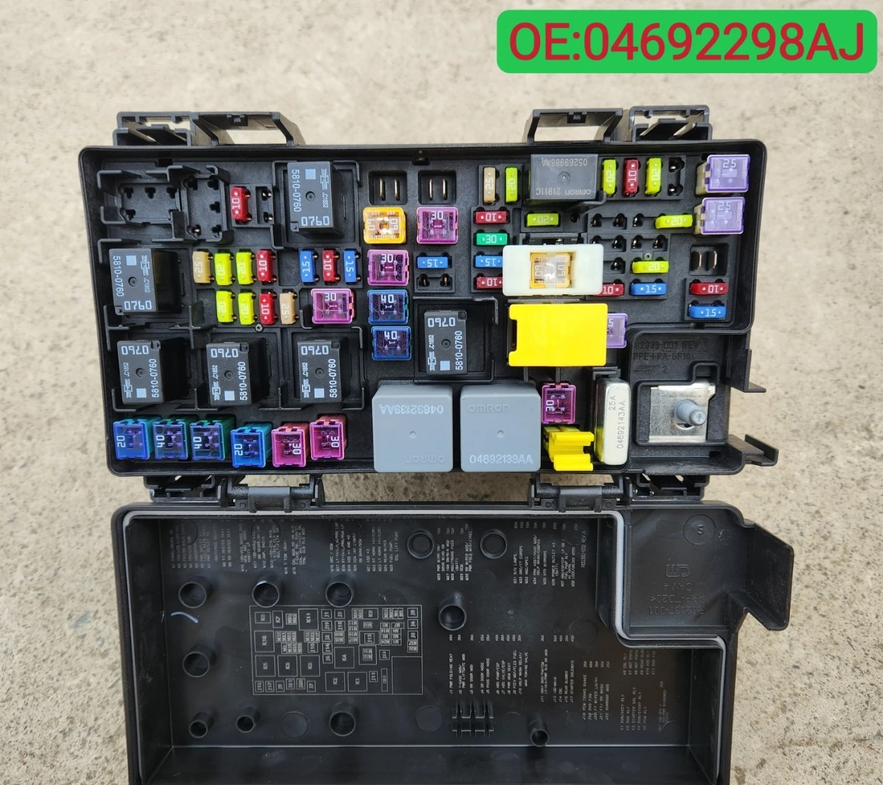 Mopar  original for 2010 Jeep Wr/angler JK fuse box 4692298AJ