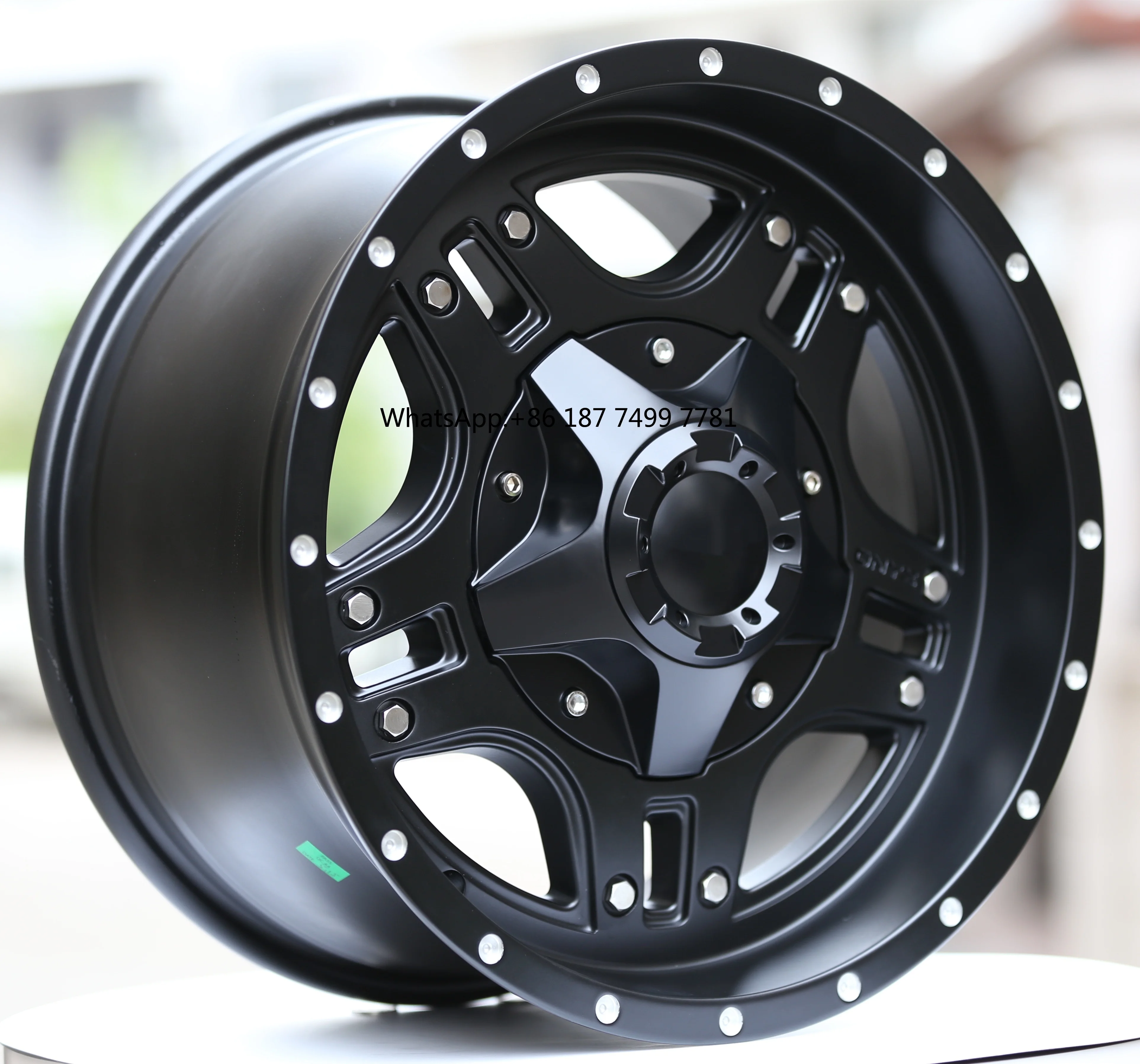 

New 17 Inch Off-road Alloy Wheel Hub 5*127 5*139.7 Black Finish for Wrangler Grand Cherokee for Dodge 1500