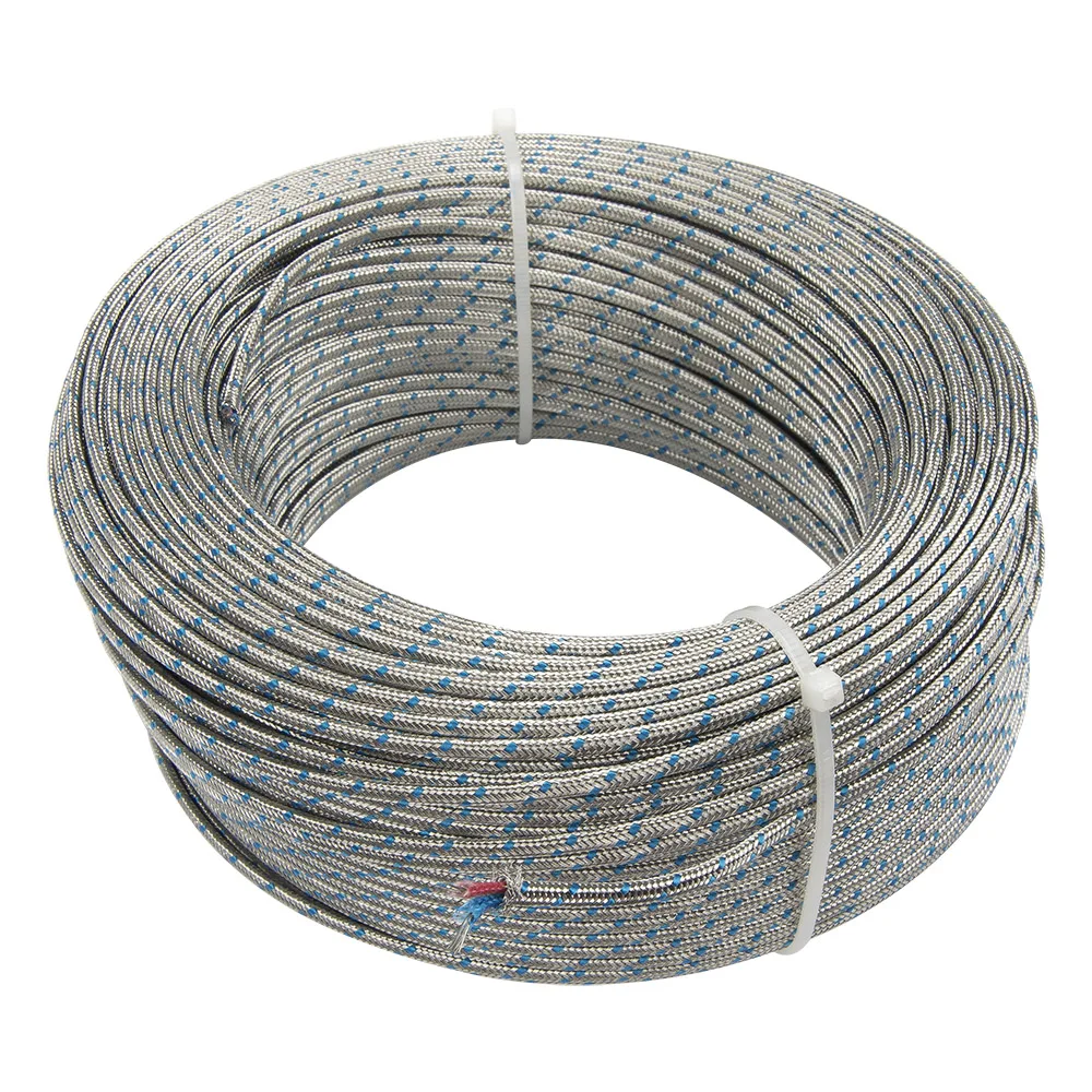 FTARE01 100m/1 roll S R K E type thermocouple extension wire compensation wire cable (The S/R cable is not platinum-rhodium)